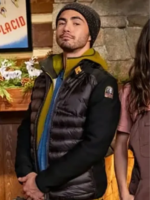 Darren Barnet Love Hard Puffer Jacket With Hood