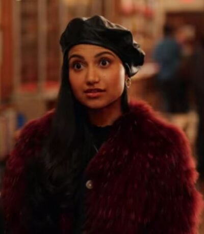 Dash and Lily Priya Brown Fur Coat