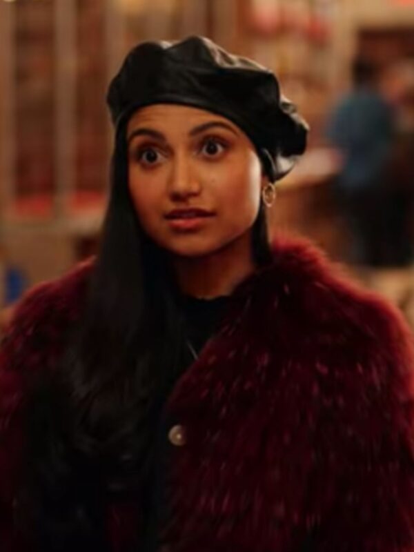 Dash and Lily Priya Brown Fur Coat