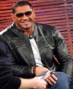 Dave Bautista Jr Harley Davidson Black Leather Jacket