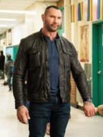 Dave Bautista My Spy JJ Black Leather Jacket