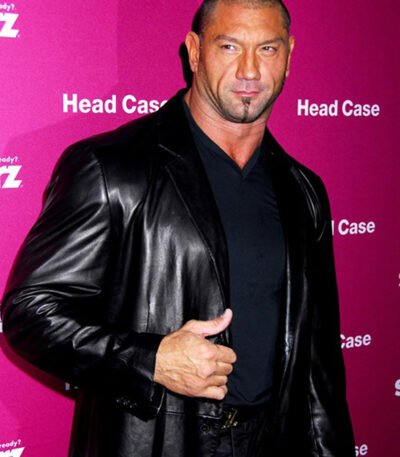 Dave Bautista WWE Black Leather Blazer