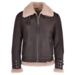David Brown Flying Shearling Leather Jacket
