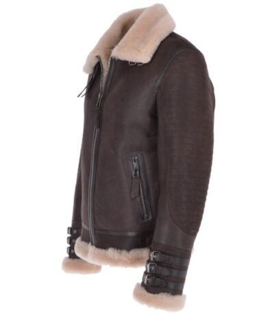 David Brown Flying Shearling Leather Jacket