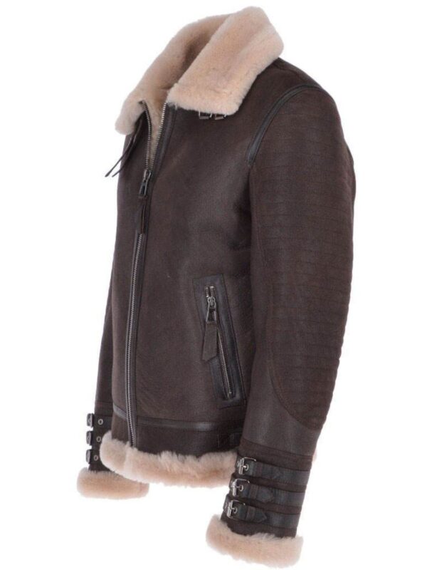 David Brown Flying Shearling Leather Jacket