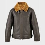 Davis Shearling Leather Brown Jacket