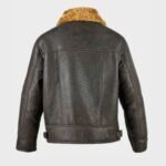 Davis Shearling Leather Brown Jacket