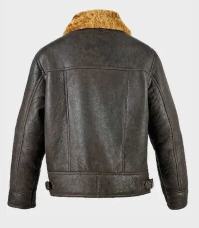 Davis Shearling Leather Brown Jacket