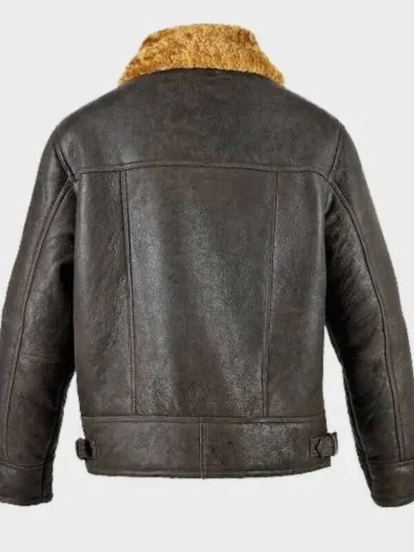 Davis Shearling Leather Brown Jacket