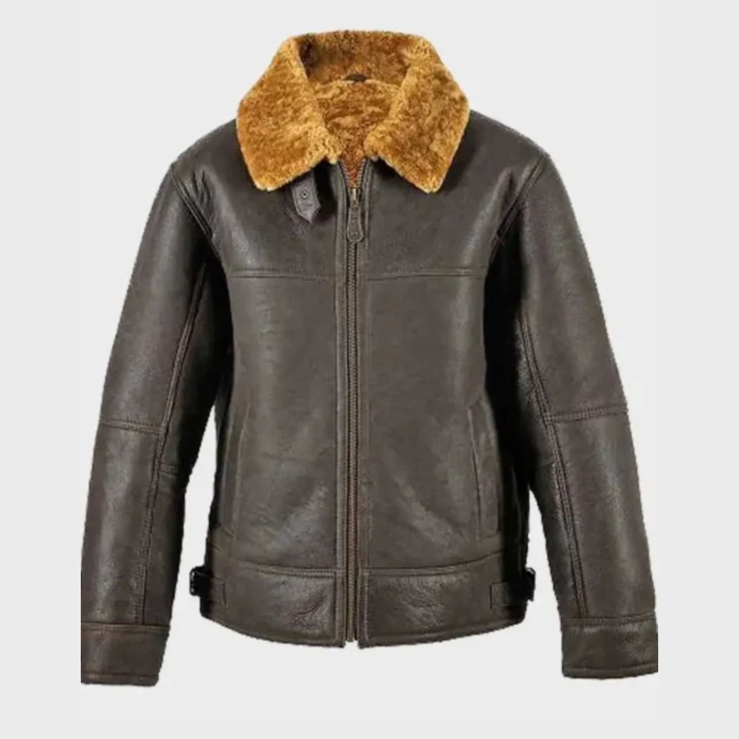 Davis Shearling Leather Brown Jacket Davis Shearling Leather Brown Jacket