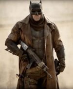 Dawn Of Justice Batman Distressed Trench Coat