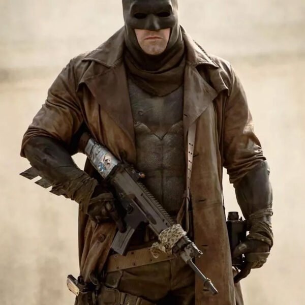 Dawn Of Justice Batman Distressed Trench Coat