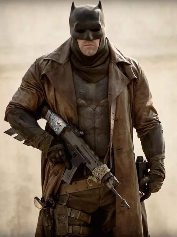 Dawn Of Justice Batman Distressed Trench Coat