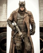 Dawn Of Justice Batman Distressed Trench Coat