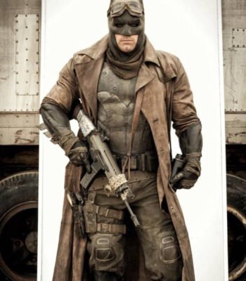 Dawn Of Justice Batman Distressed Trench Coat