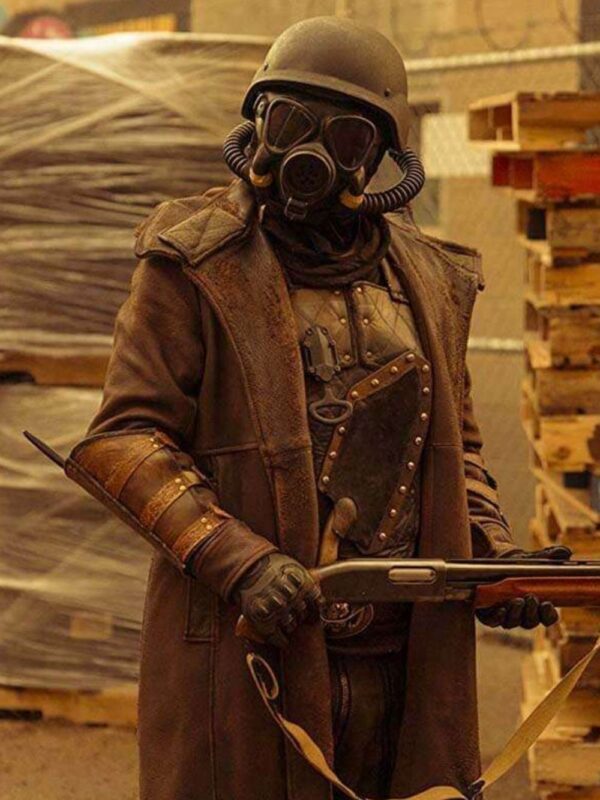 Daybreak Matthew Broderick Brown Leather Trench Coat