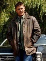 Dean Winchester Supernatural Distressed Brown Leather Jacket