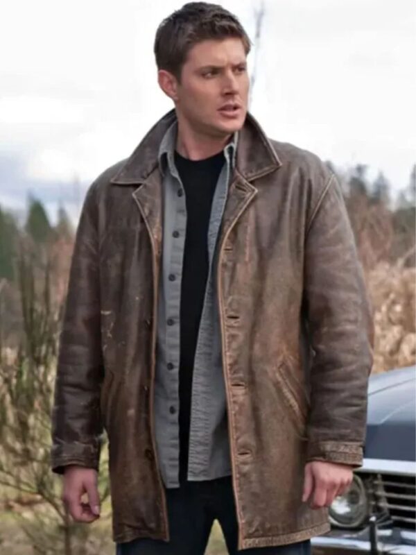 Dean Winchester Supernatural Distressed Brown Leather Jacket