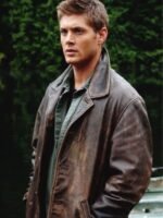 Dean Winchester Supernatural Distressed Brown Leather Jacket