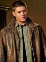 Dean Winchester Supernatural Distressed Brown Leather Jacket