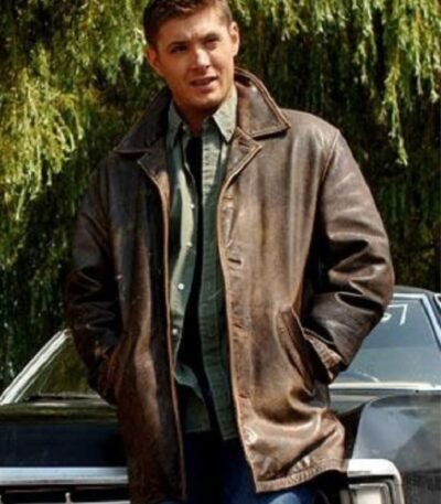 Dean Winchester Supernatural Distressed Brown Leather Jacket