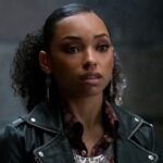 Dear White People Logan Browning Black Leather Cropped Jacket