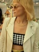 Death And Other Details Violett Beane Biker Leather Jacket