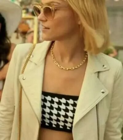 Death And Other Details Violett Beane Biker Leather Jacket