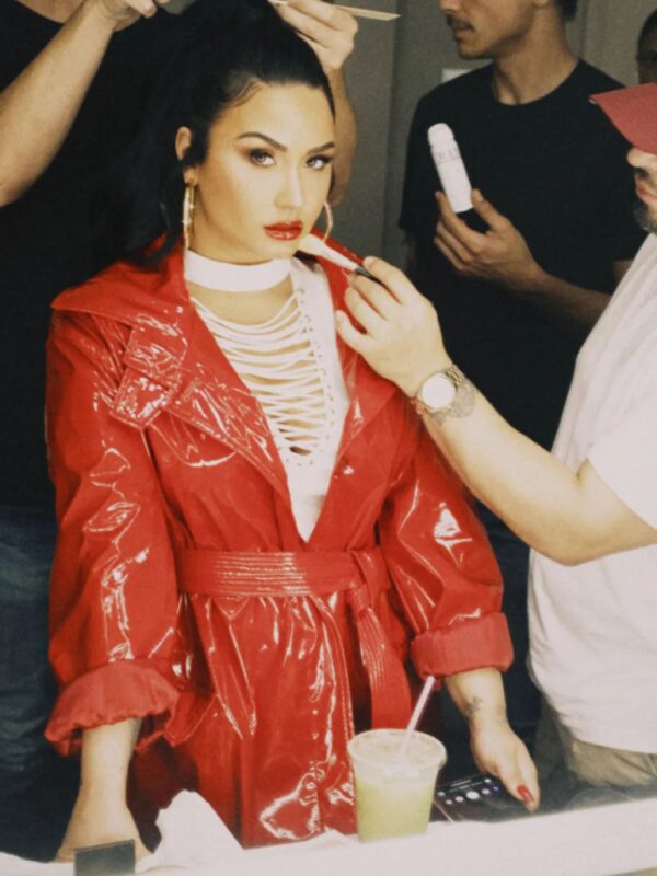 Demi Lovato I Love Me Song Leather Coat