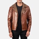 Derek Shearling Asymmetrical Zipper Biker Jacket