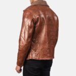 Derek Shearling Asymmetrical Zipper Biker Jacket