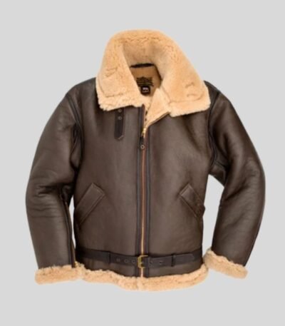 Derrick Air Force WW2 Shearling SF Bomber Jacket