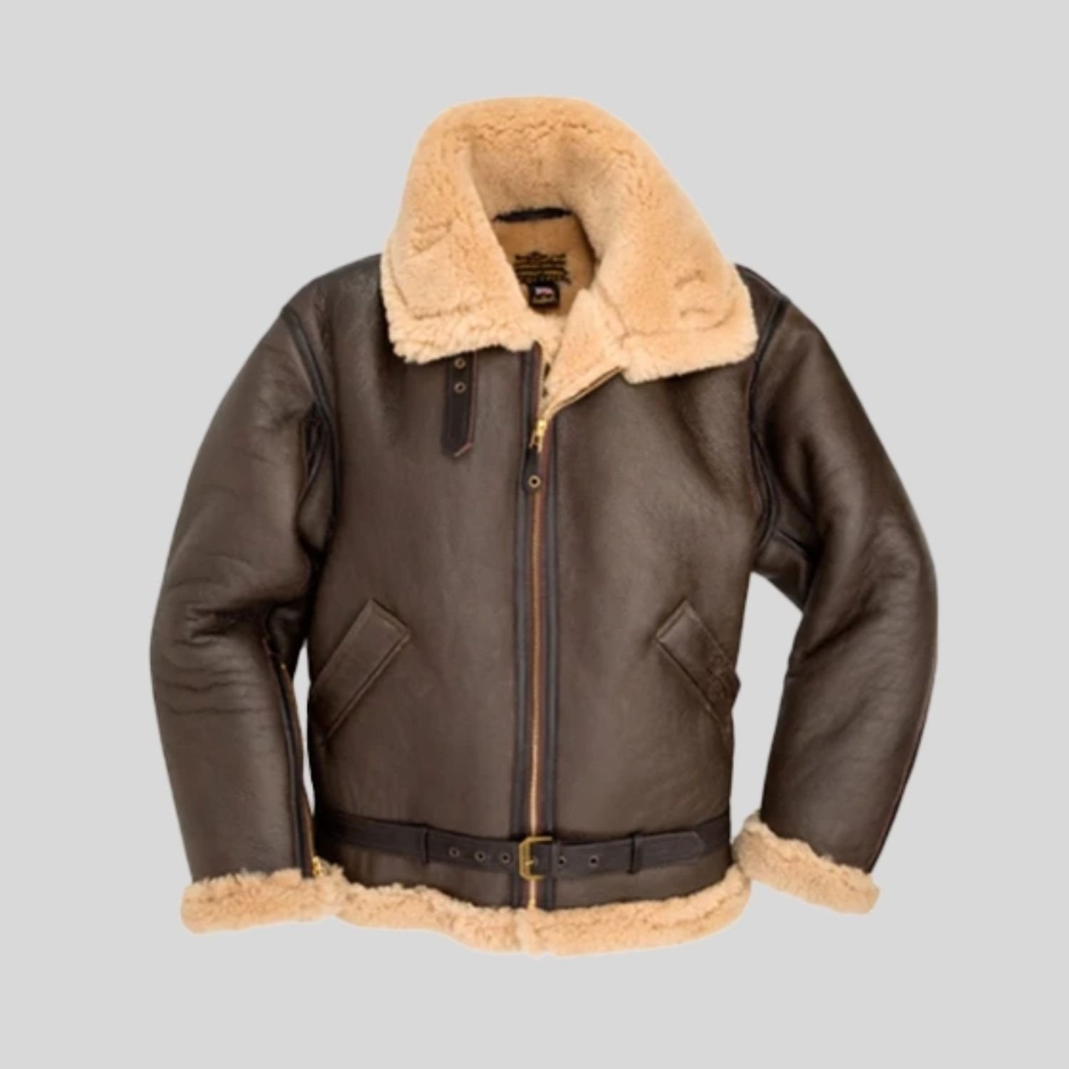 Derrick Air Force WW2 Shearling SF Bomber Jacket Derrick Air Force WW2 Shearling SF Bomber Jacket