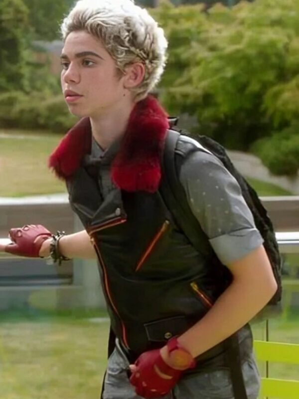 Descendants 2015 Carlos Red Fur Collar Vest
