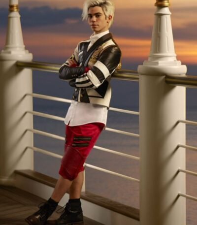 Descendants 3 Black and White Carlos Leather Jacket