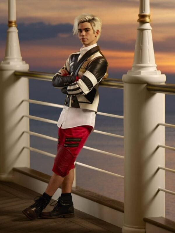 Descendants 3 Black and White Carlos Leather Jacket