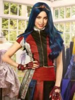 Descendants 3 Evie Red and Black Leather Costume Jacket
