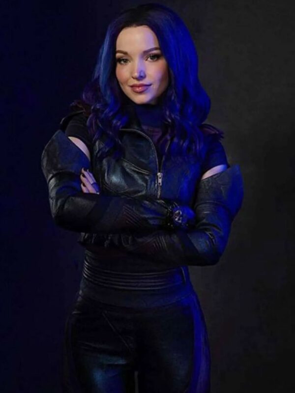 Descendants 3 Mal Black Cropped Leather Vest