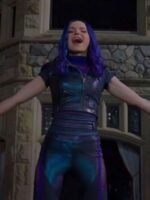 Descendants 3 Mal Black Cropped Leather Vest
