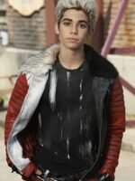 Descendants Cameron Boyce Leather Quilted Sherpa Jacket