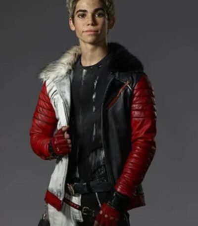 Descendants Cameron Boyce Leather Quilted Sherpa Jacket
