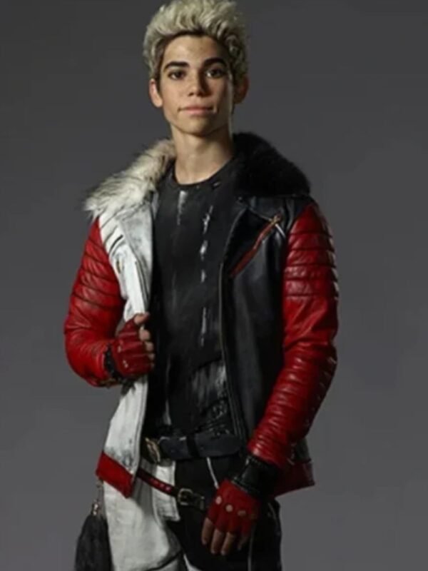 Descendants Cameron Boyce Leather Quilted Sherpa Jacket
