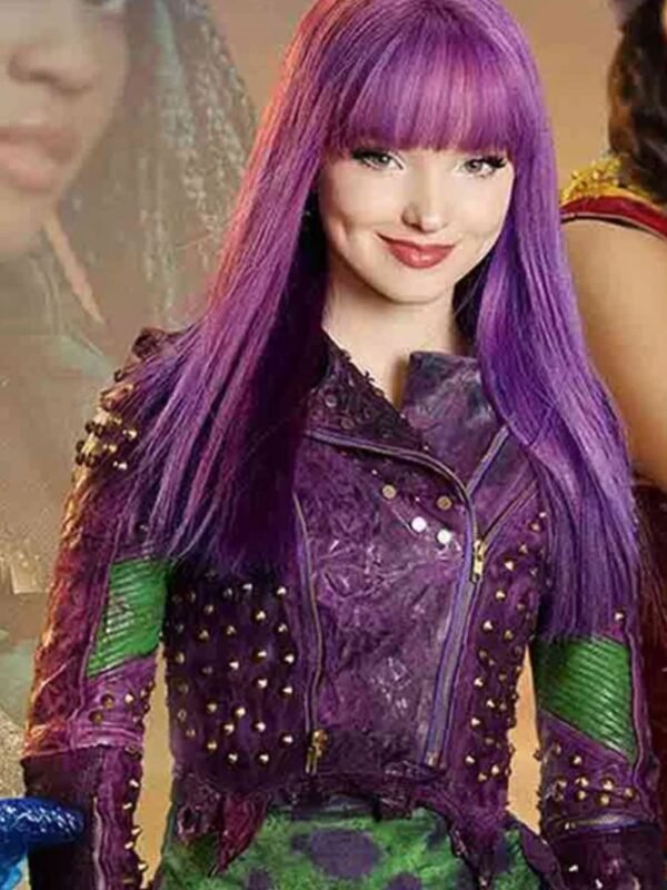 Descendants Costume Mal Purple Leather Jacket