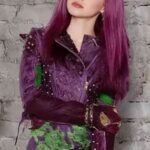 Descendants Costume Mal Purple Leather Jacket