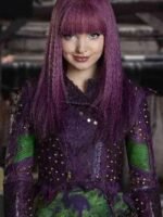 Descendants Costume Mal Purple Leather Jacket