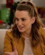 Destination Christmas 2022 Eva Tavares Leather Jacket
