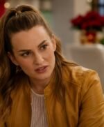 Destination Christmas 2022 Eva Tavares Leather Jacket