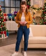 Destination Christmas 2022 Eva Tavares Leather Jacket