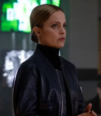 Detective Thompson RZR Bomber Leather Jacket Black