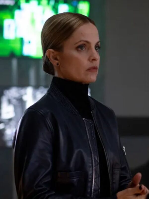Detective Thompson RZR Bomber Leather Jacket Black